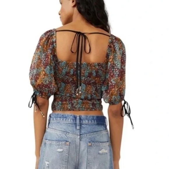 🆕 FREE PEOPLE Back on Top Crop Top Dark Combo - Picture 4 of 8